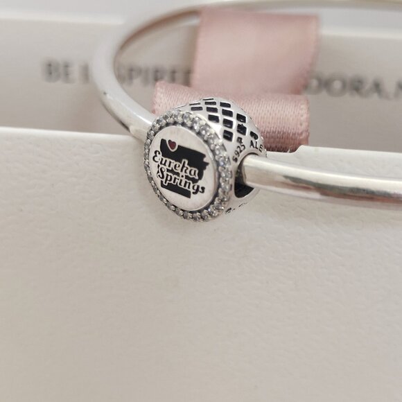 Pandora Eureka Springs  Bead Charm S925 Silver Travel Destination Charm Pendant - Picture 7 of 9